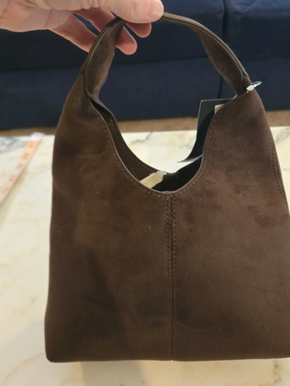 Gap Mini Faux-Suede Handbag chocolate cake - Picture 2 of 8